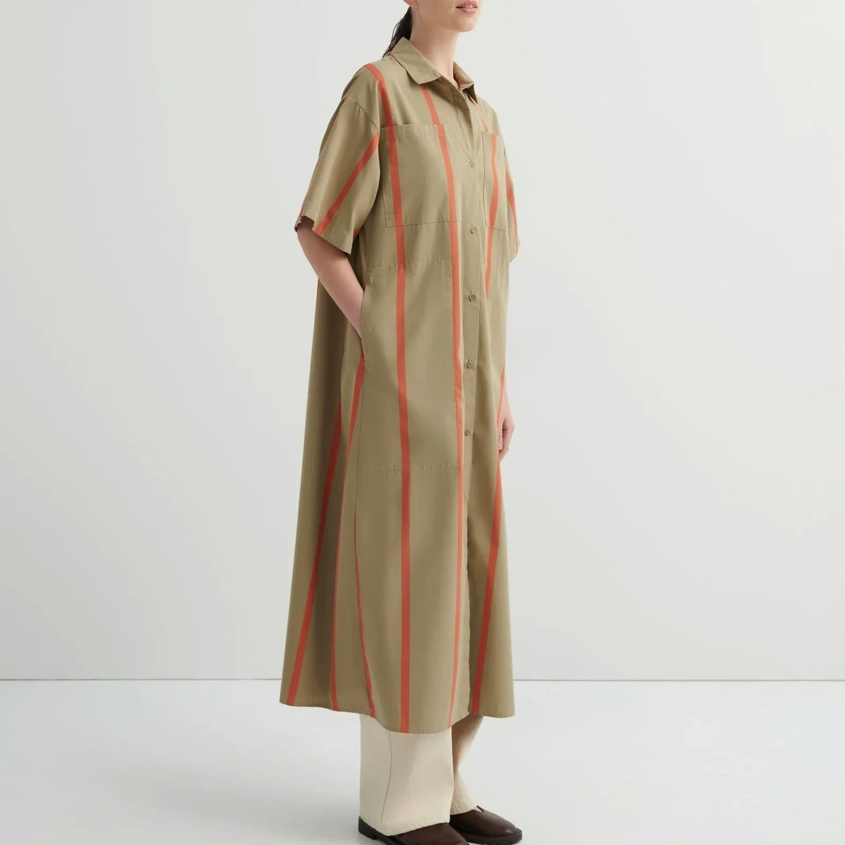 Kowtow Balance Dress - Nasturtium Stripe - Image 1 of 12