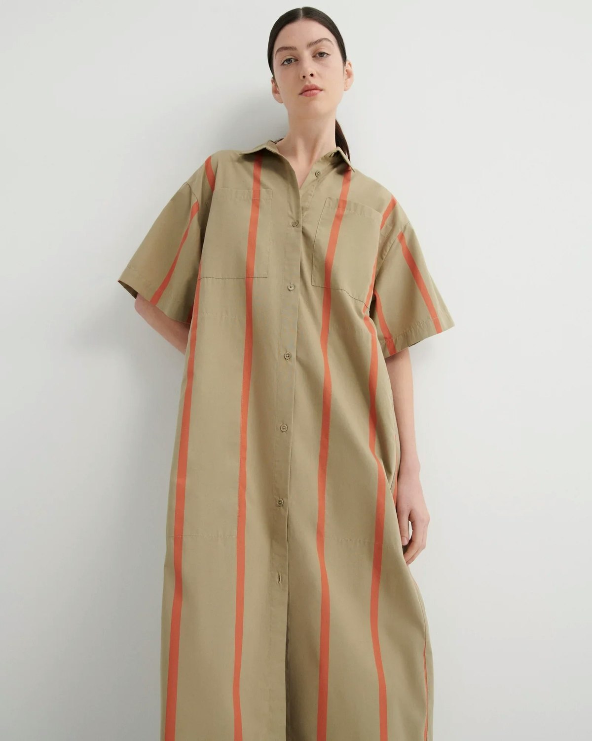 Kowtow Balance Dress - Nasturtium Stripe - Image 2 of 12