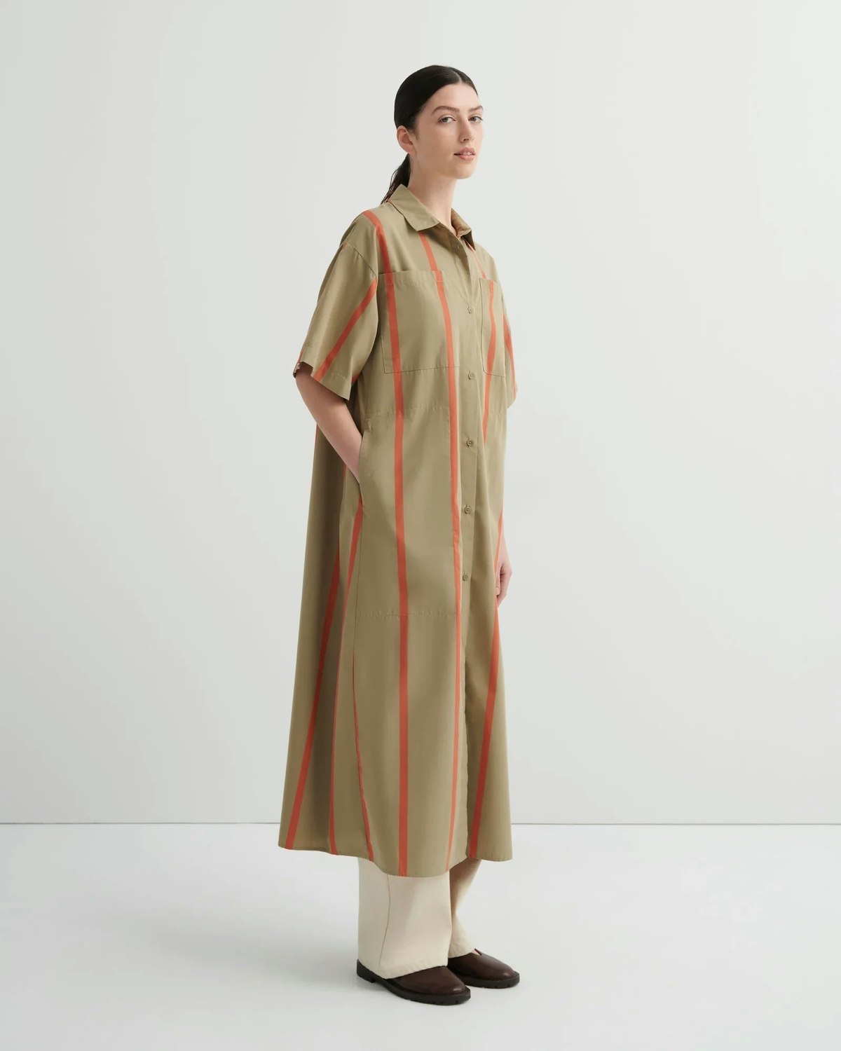 Kowtow Balance Dress - Nasturtium Stripe - Image 3 of 12