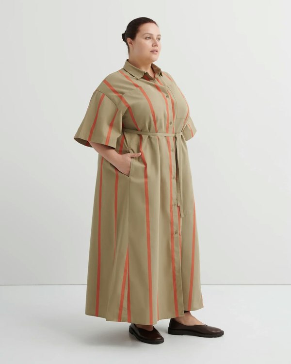 Kowtow Balance Dress - Nasturtium Stripe