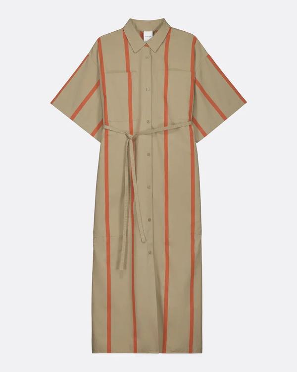 Kowtow Balance Dress - Nasturtium Stripe