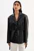 LADYBIRD Rianne Leather Fringe Jacket - Black - Thumbnail 2