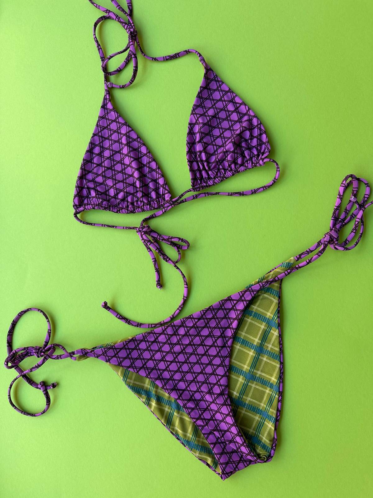 Siyu Dufay Reversible Triangle Bikini Top - Legally Blonde - Image 2 of 4
