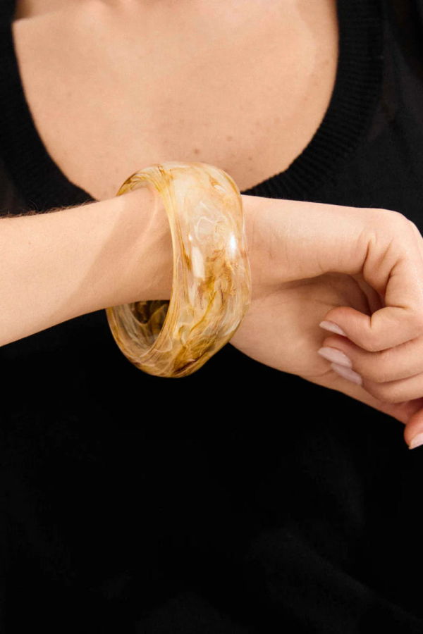 Pilgrim AASE Maxi Acrylic Bangle Bracelet