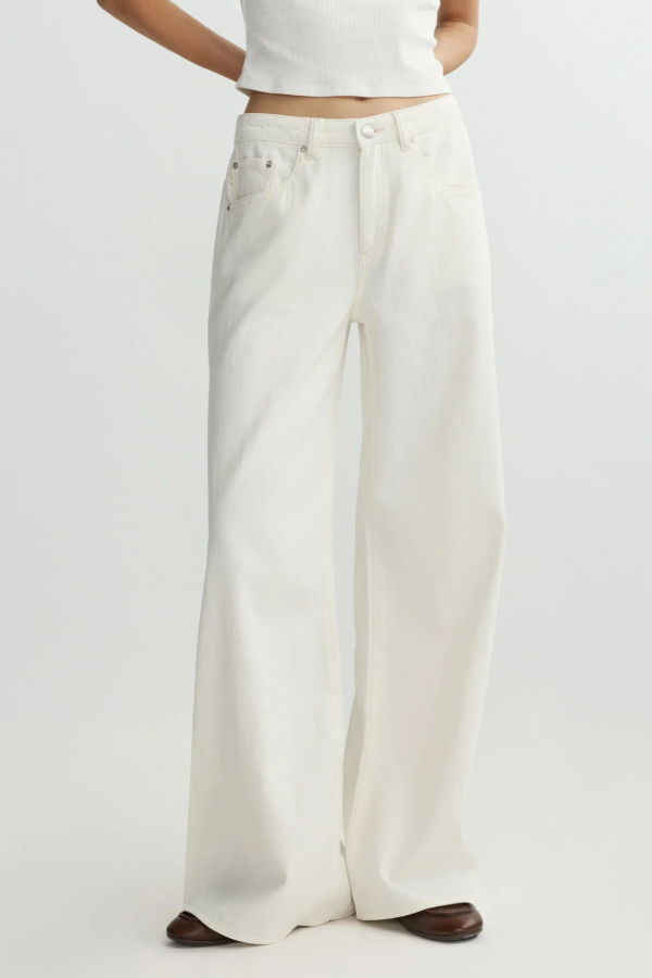 DL 1961 Alex Baggy Wide Leg Low Rise Jeans