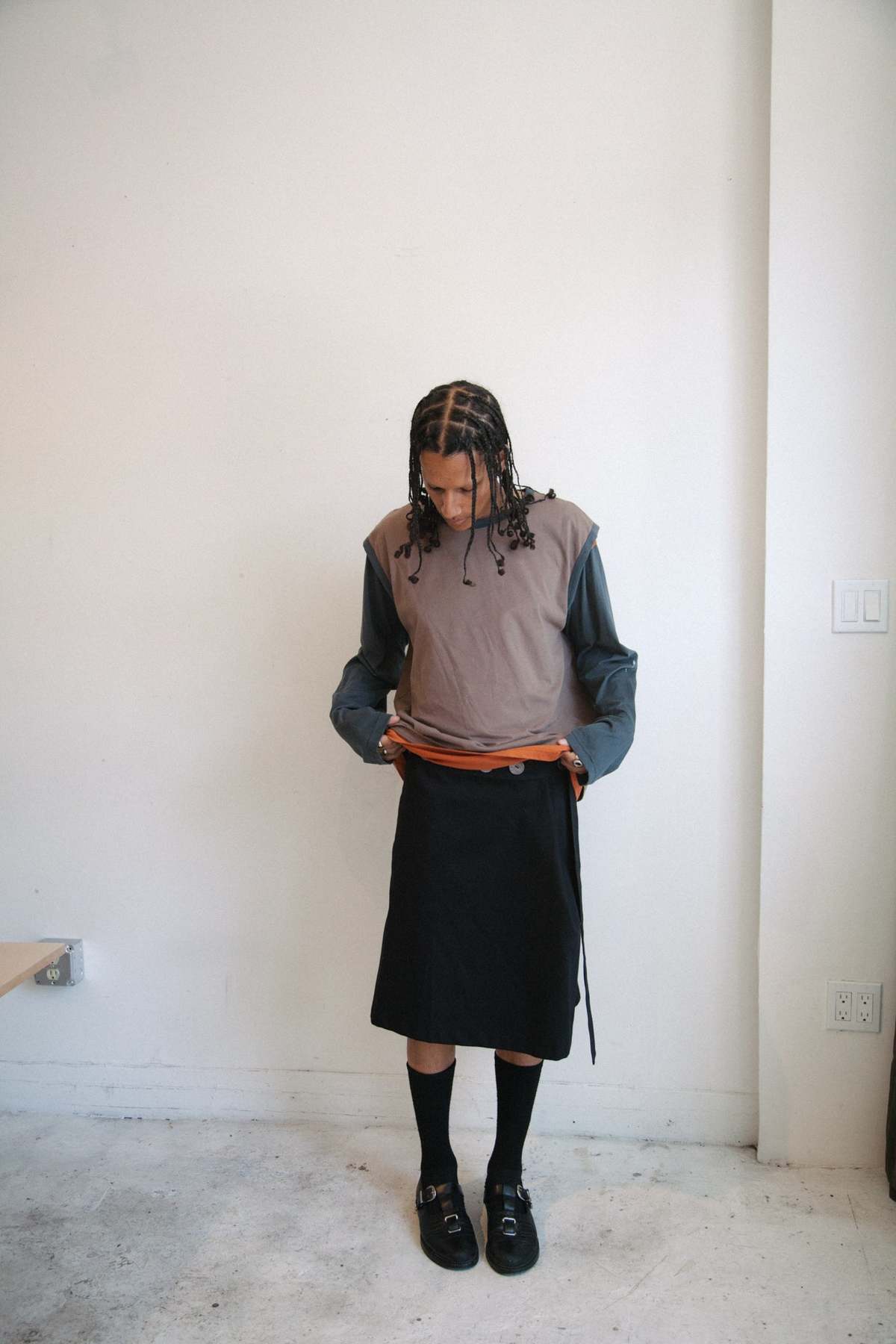 LOVETHANKS Button Wrap Skirt - Image 4 of 4