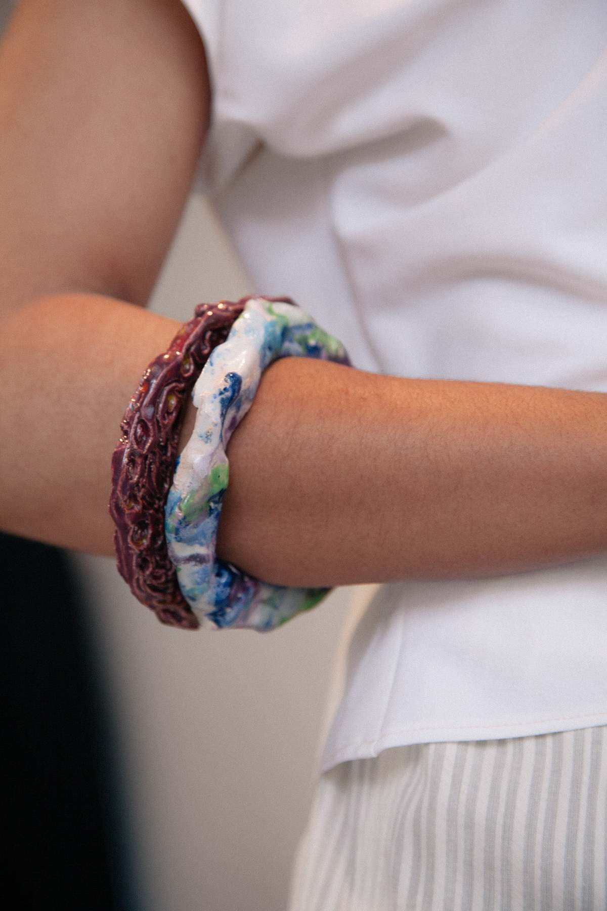 Mathilde Hiron Ceramic Bangle (Printemps) - Multicolor - Image 2 of 4