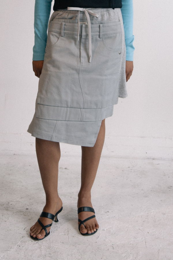 fey fey WORLDWIDE Folded Midi Skirt