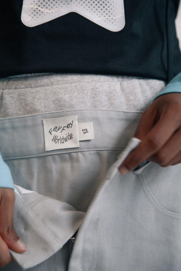 fey fey WORLDWIDE Folded Midi Skirt