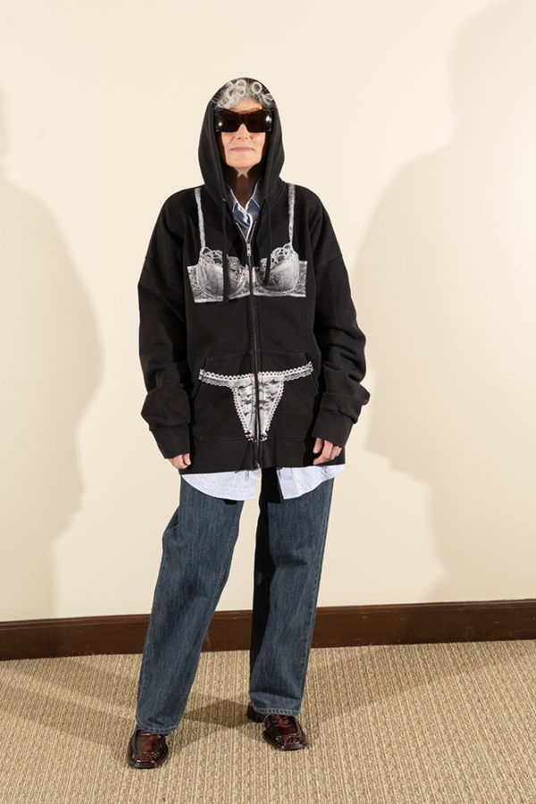 Vaquera Trompe L'Oeil Zip Hoodie Hoodie