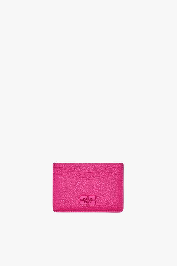 Ganni Bou Card Holder - Raspberry Rose