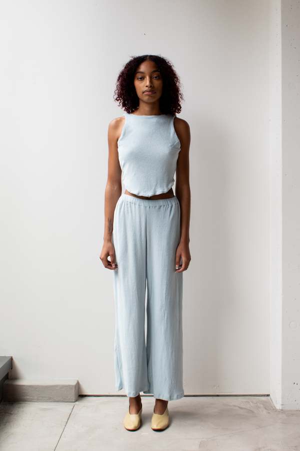 at Dawn. Terry Back Tie Top