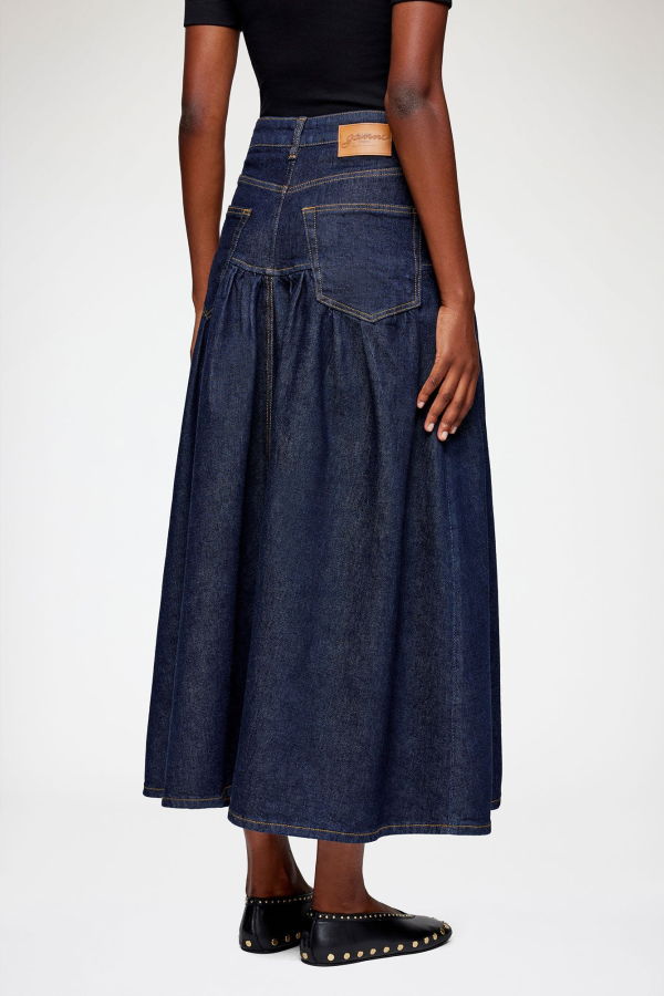 Ganni Stretch Denim Skirt - Rinse
