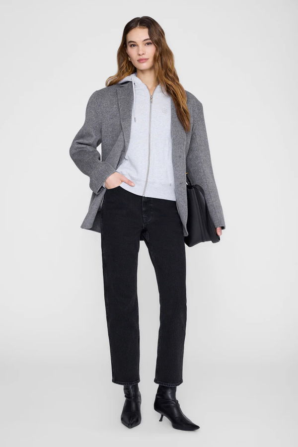 Anine Bing Casper Zip Up Bing Zip Hoodie