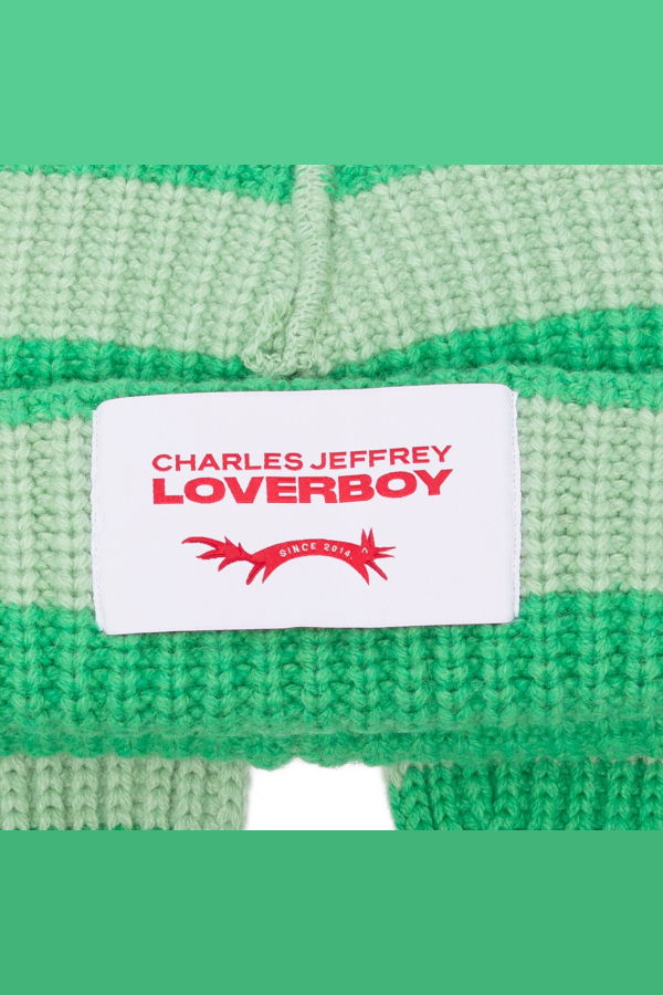 Charles Jeffrey Chunky Rabbit Beanie - Green