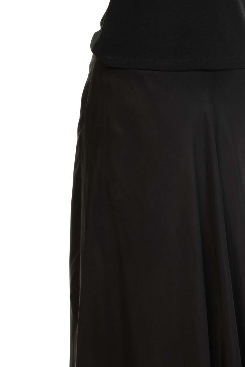 Peng Black Cupro Silk Skirt