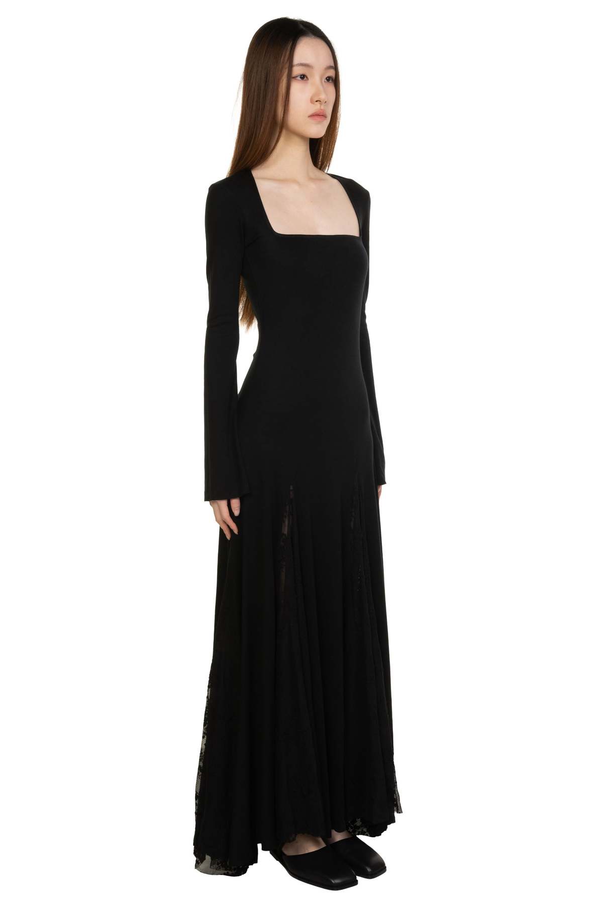 Peng Black Wool Dress - Black - Image 2 of 5
