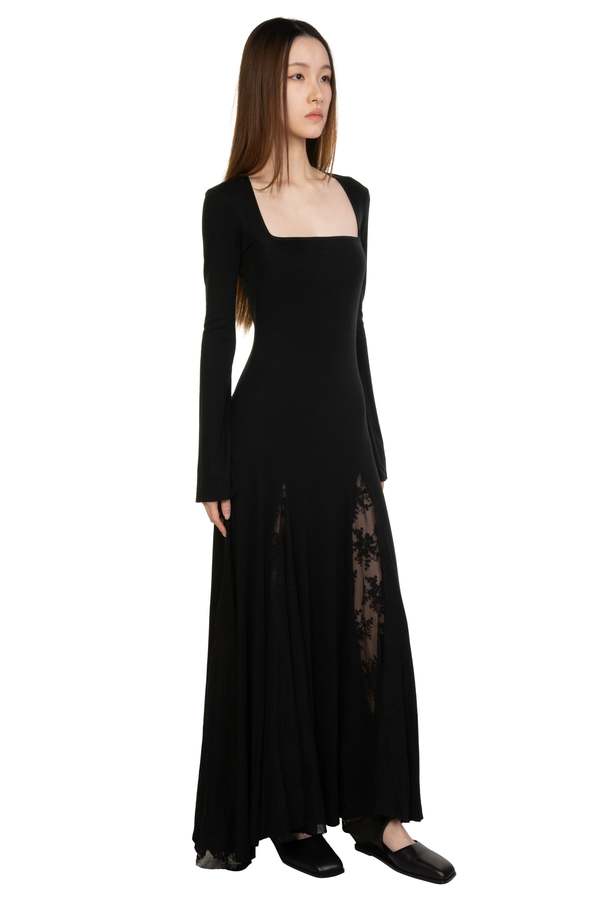 Peng Black Wool Dress - Black