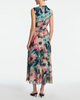 Lela Rose Floral Printed Chiffon Dress - Mist Multi - Thumbnail 4