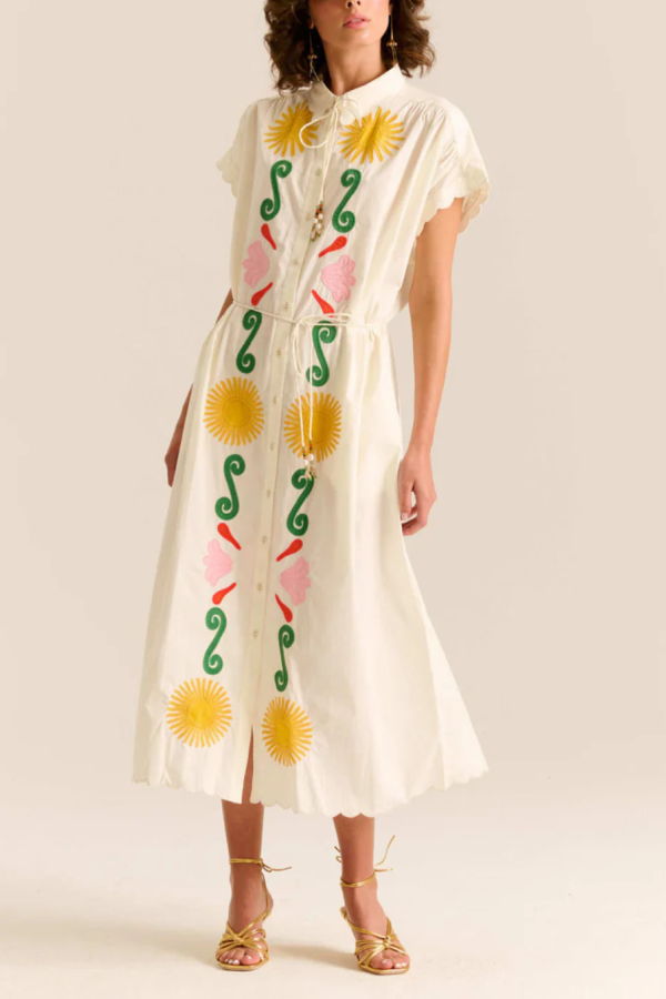 Carolina K Valerie Kaftan - Off White