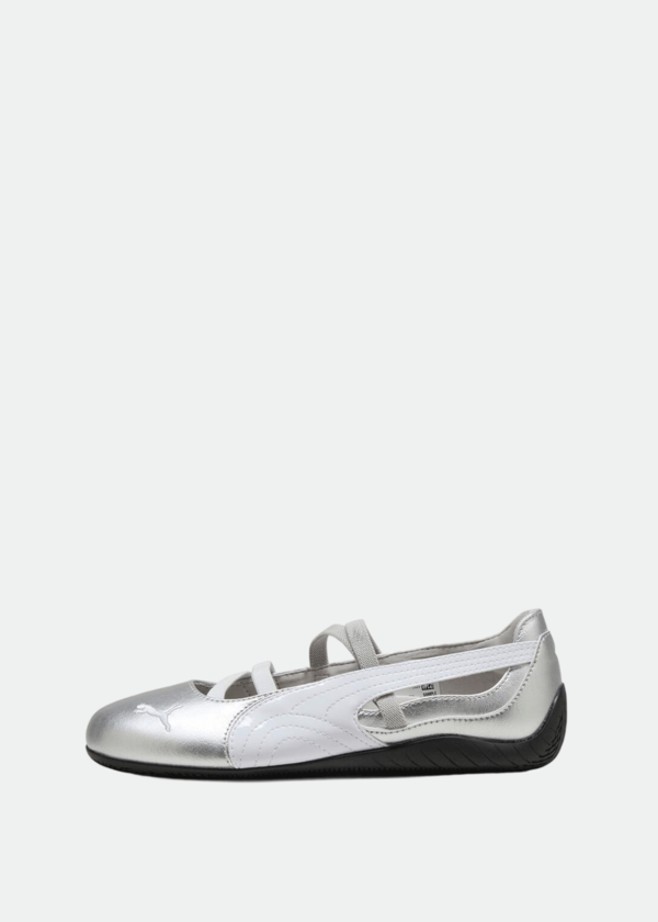Puma Speedcat Ballet Metallic Sneakers - Puma Silver/Puma White