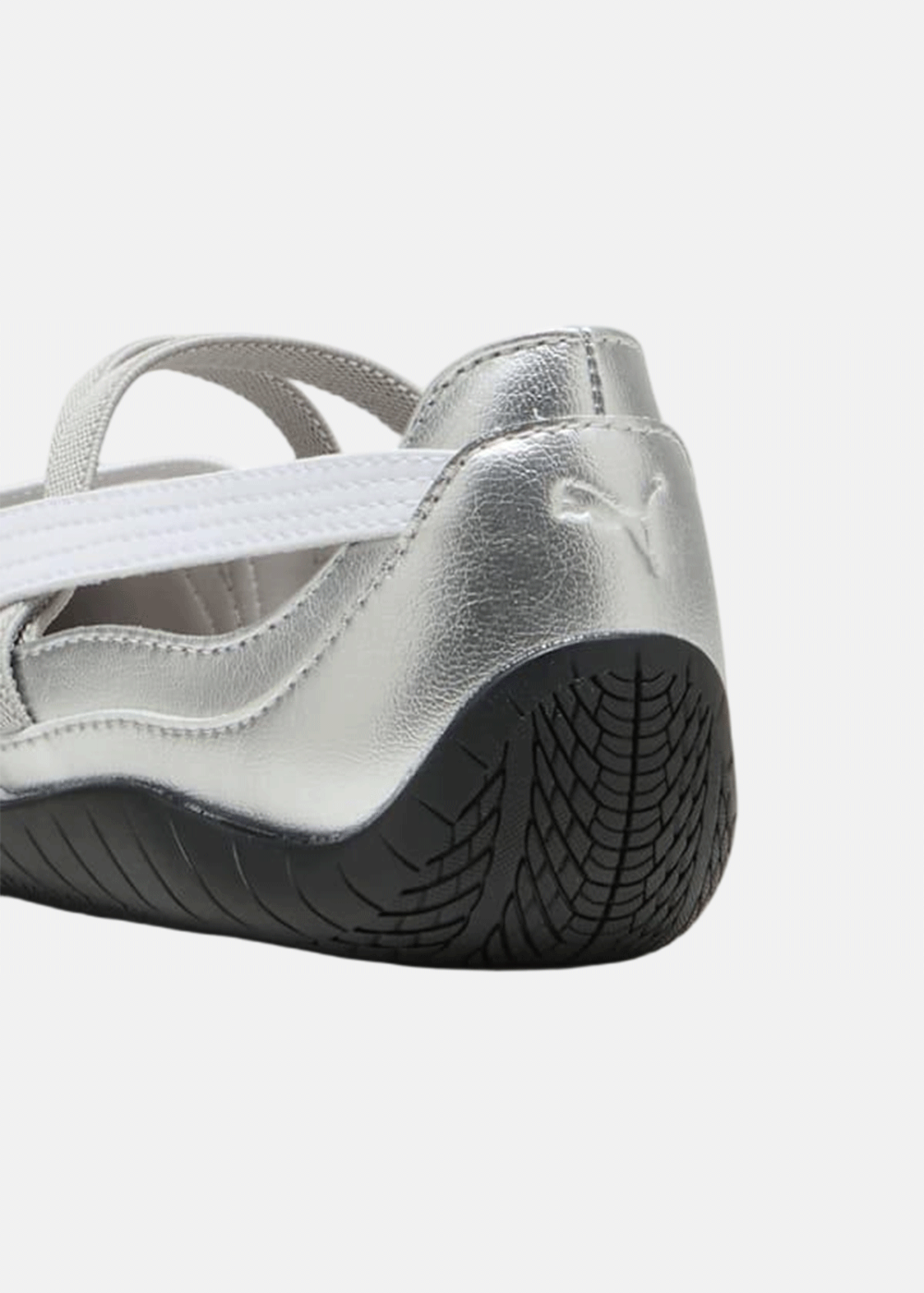 Puma Speedcat Ballet Metallic Sneakers - Puma Silver/Puma White - Image 4 of 4