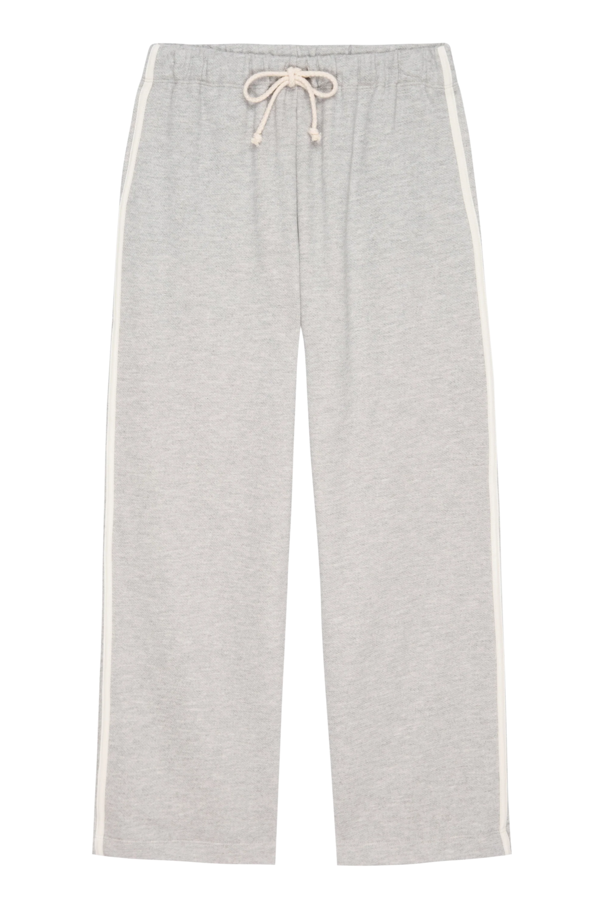 Donni. Eco Terry Stripe Crop Pant Pants - Heather Grey - Image 6 of 6