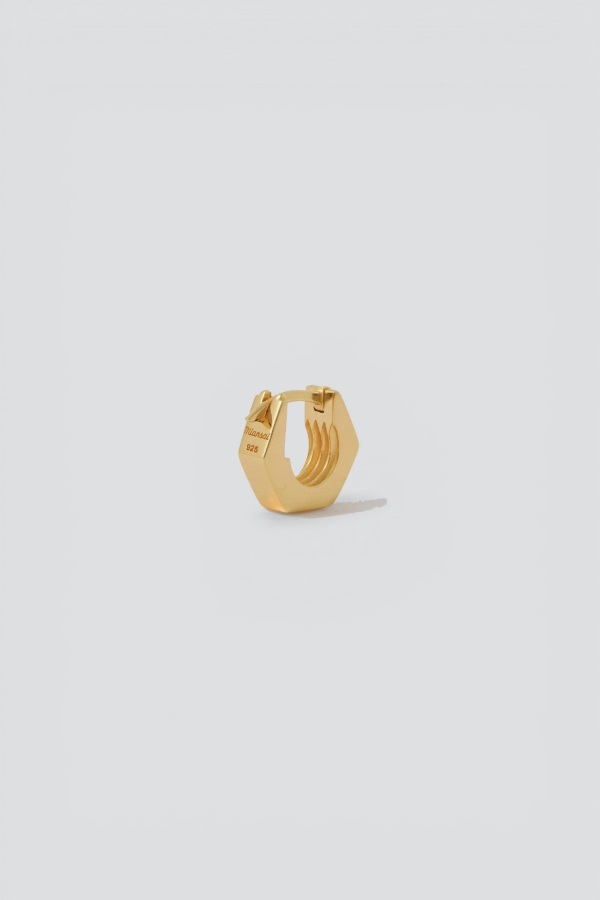 Miansai Gold Vermeil Utility Huggie Earring