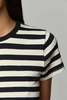 Asher Rylee Stripe Short Sleeve Baby Tee - Striped - Thumbnail 2
