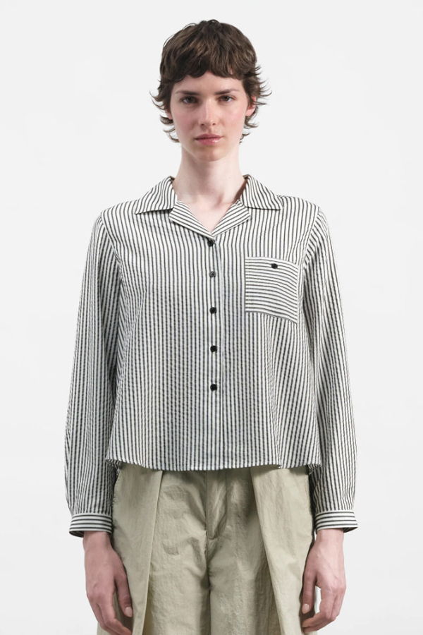 YMC Annie Pleated Shirt