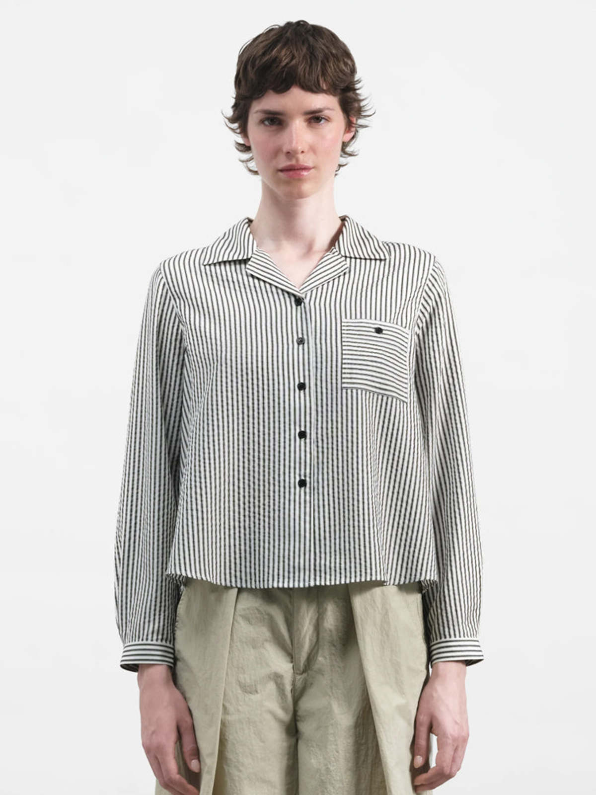 YMC Annie Pleated Shirt - Image 1 of 5
