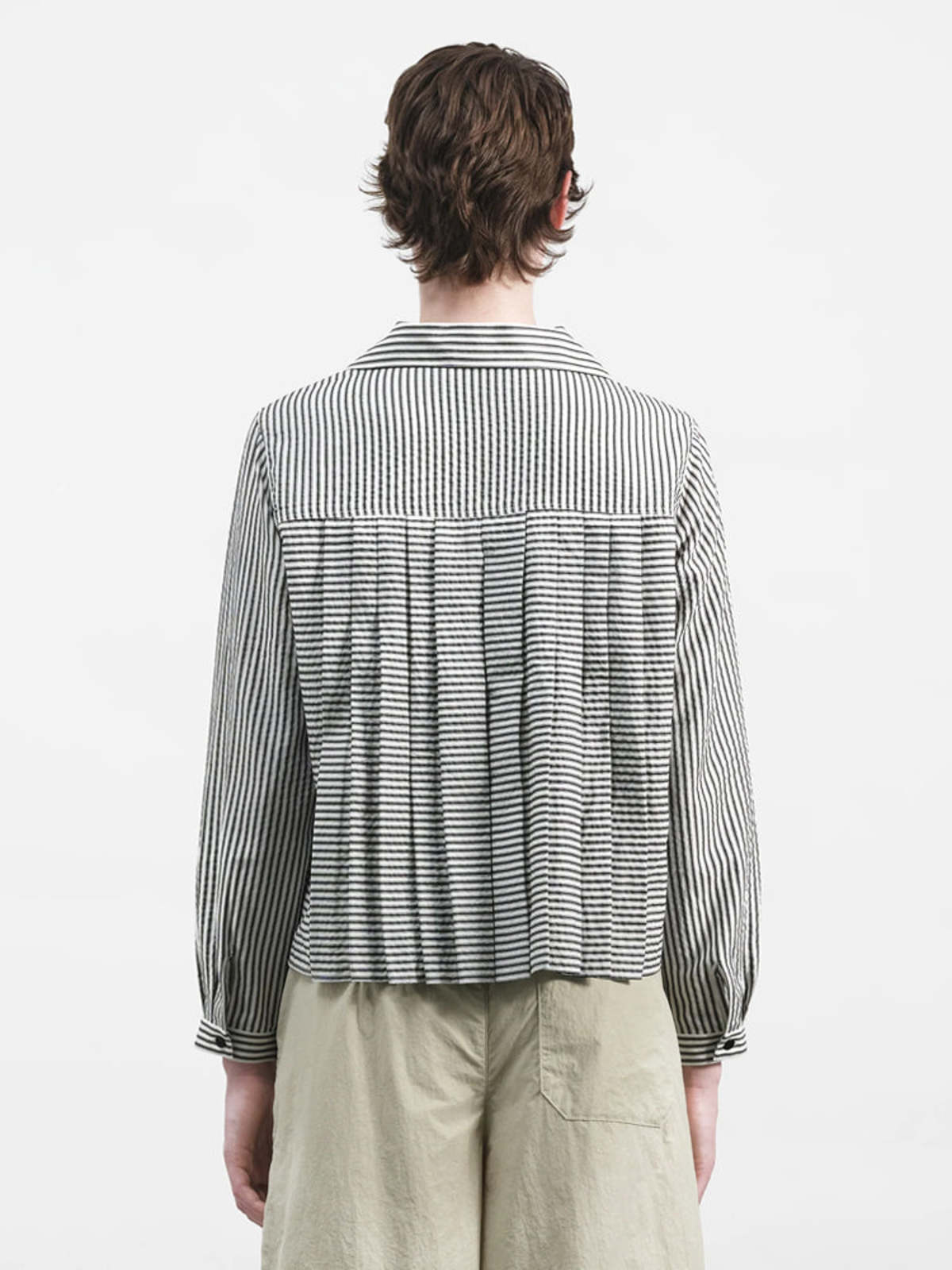 YMC Annie Pleated Shirt - Image 3 of 5