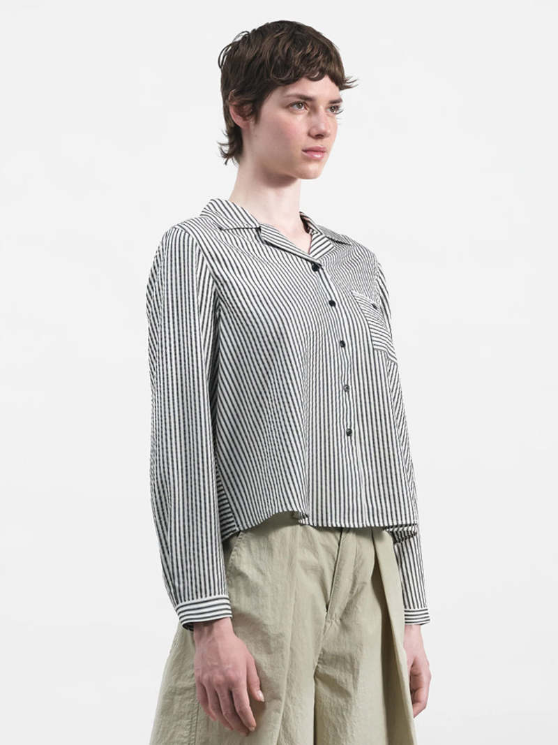 YMC Annie Pleated Shirt