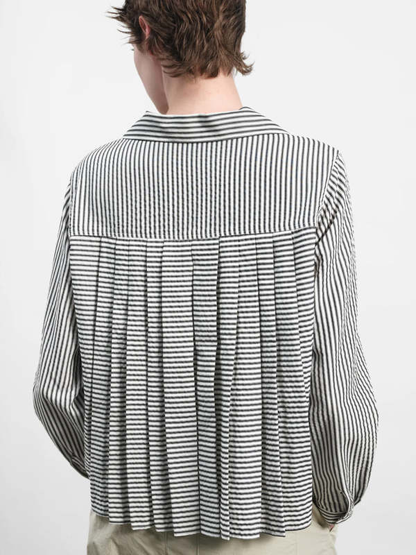 YMC Annie Pleated Shirt