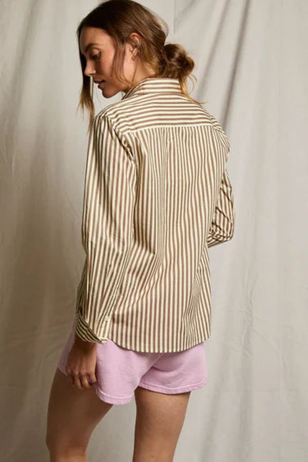 Perfect White Tee Gisele Poplin Long Sleeve Button-Up Shirt