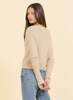 ONE GREY DAY Blakely Cashmere V-Neck Sweater - Oatmeal - Thumbnail 3