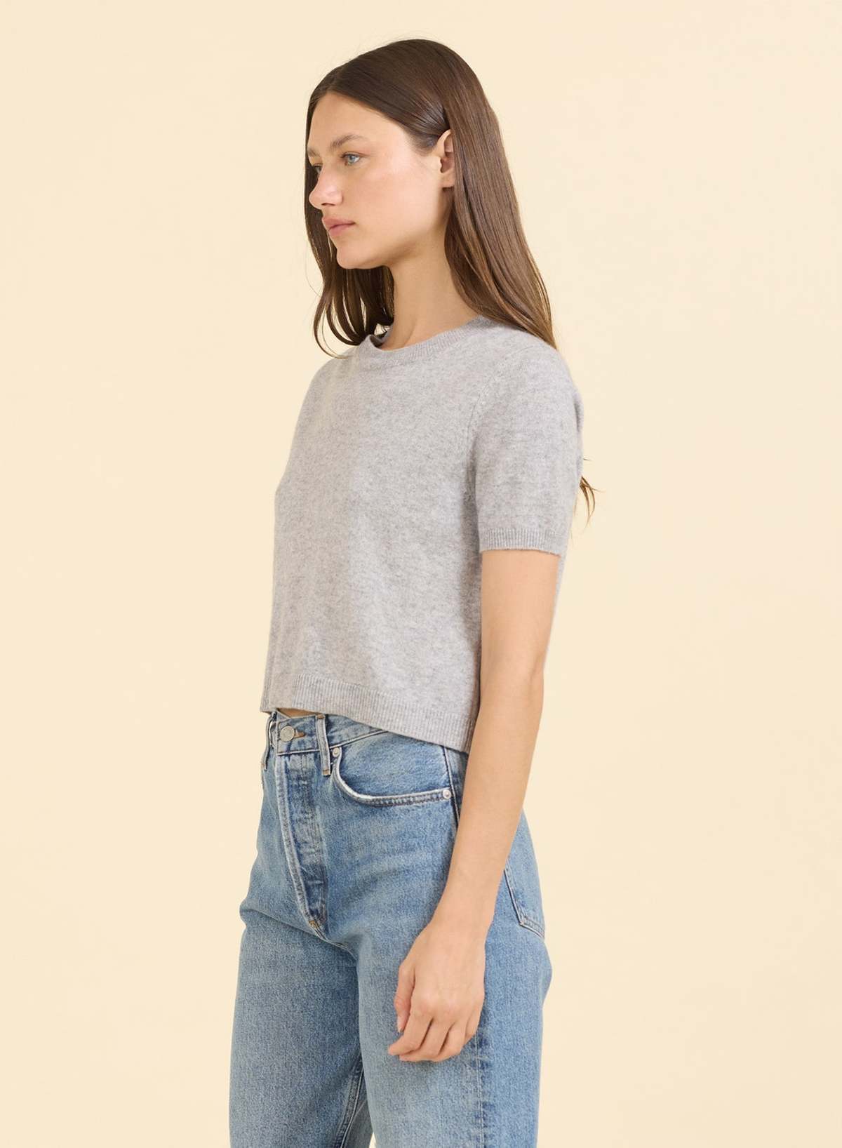 ONE GREY DAY Kadri Cashmere Tee - Image 3 of 4