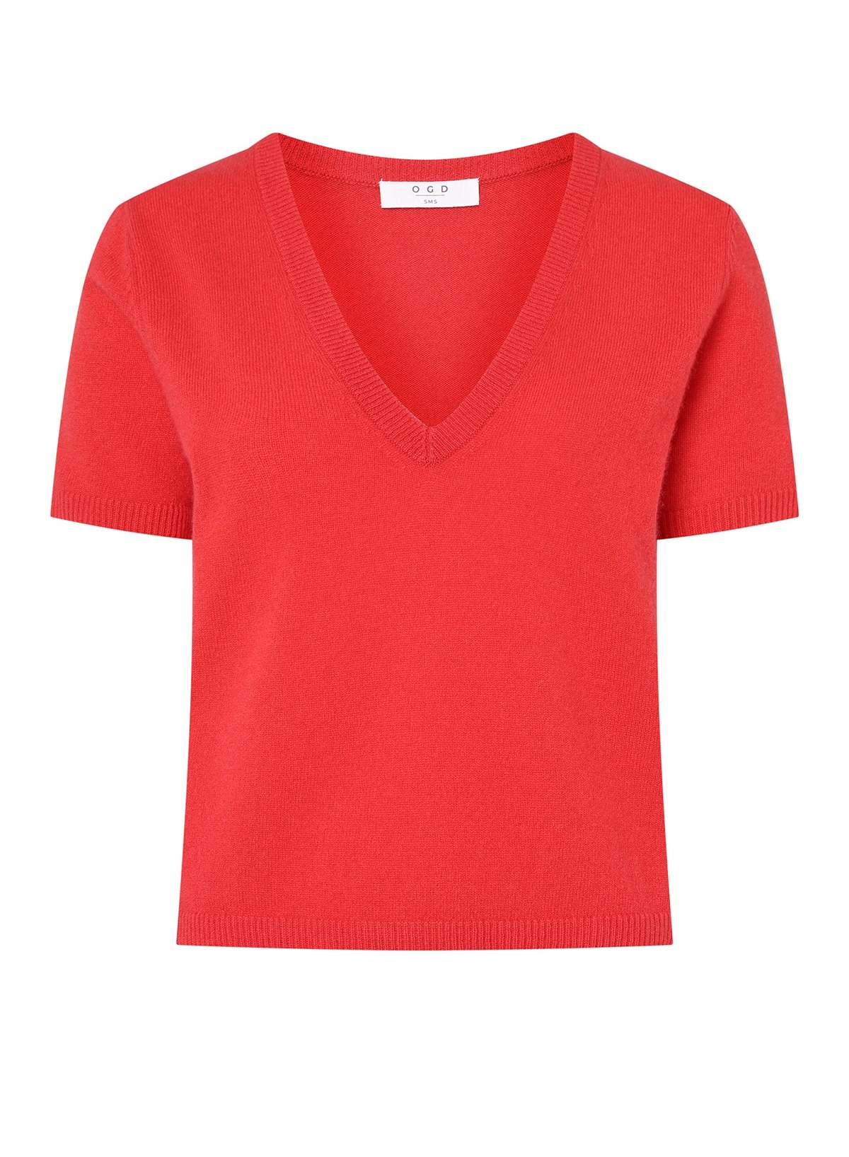 ONE GREY DAY Kadri Cashmere V-Neck Tee - Image 1 of 1