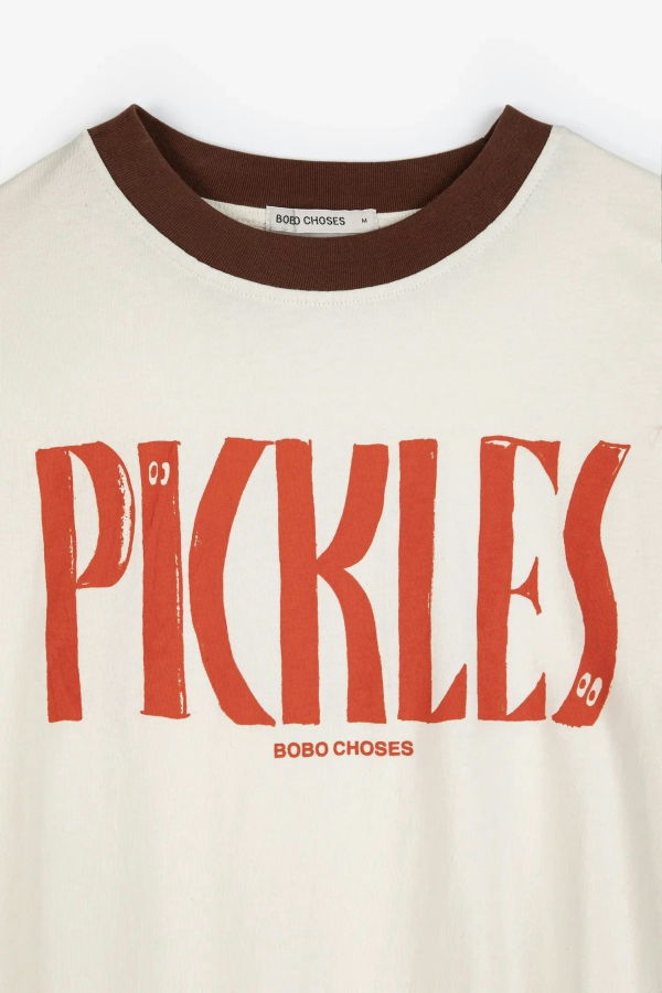Bobo Choses Colour Block Pickles T-Shirt - Off White