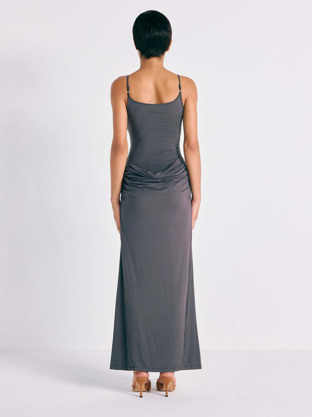 Woodrose Deli Full Moon Maxi Dress - Charcoal - Image 3 of 3
