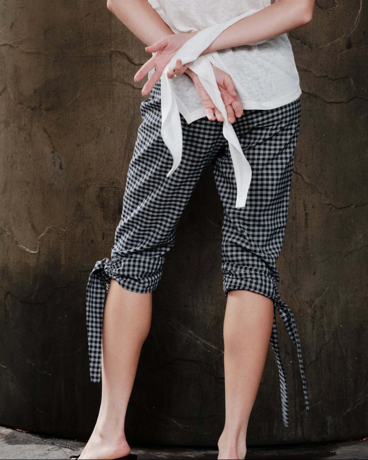 Woodrose Deli Sicily Crop Pant - Plaid - Image 3 of 6