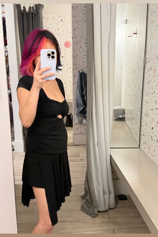 Woodrose Deli You Cap Sleeve Dress - Black