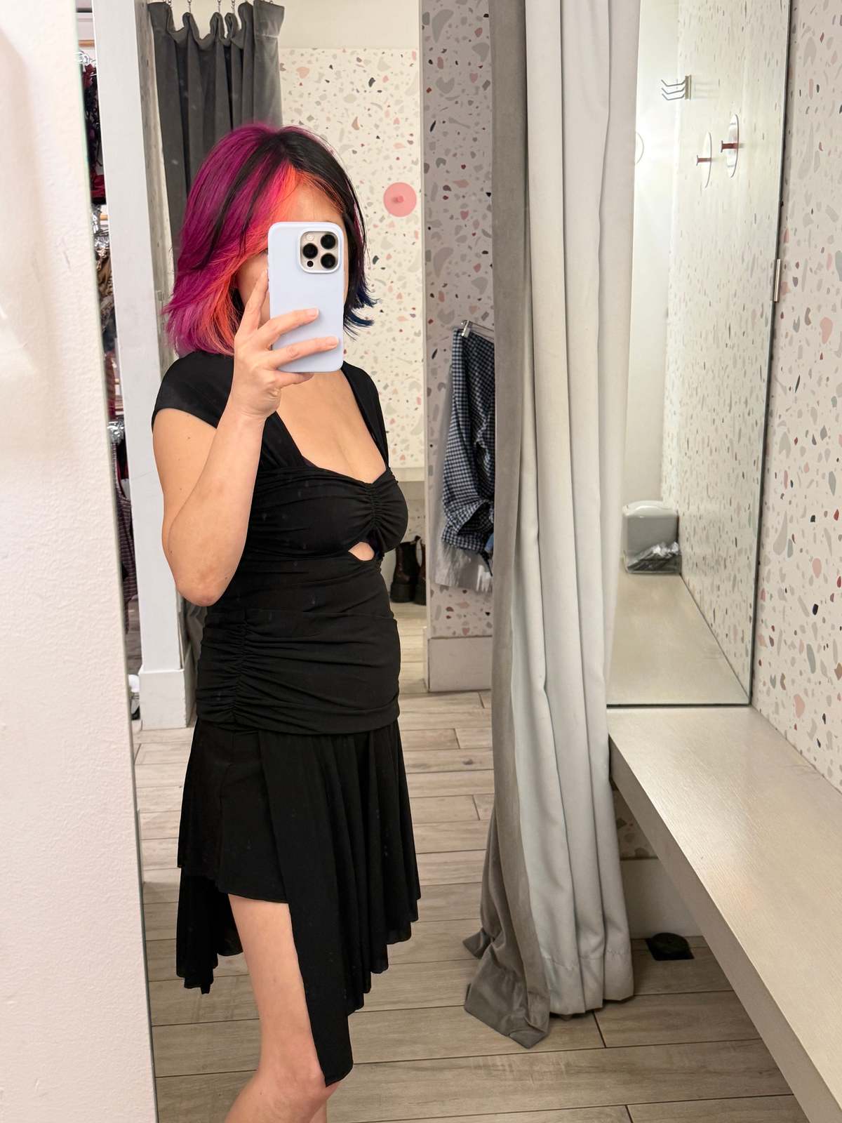 Woodrose Deli You Cap Sleeve Dress - Black - Image 2 of 2