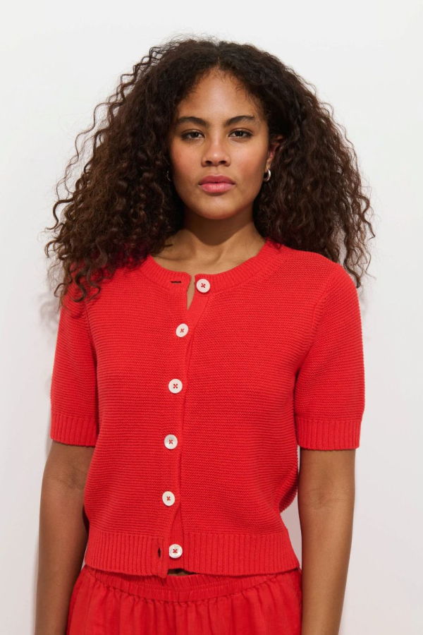 Alex Mill Elle Short Sleeve Cardigan
