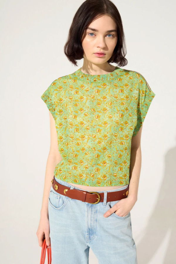 Cotélac Amanda Pleated Top