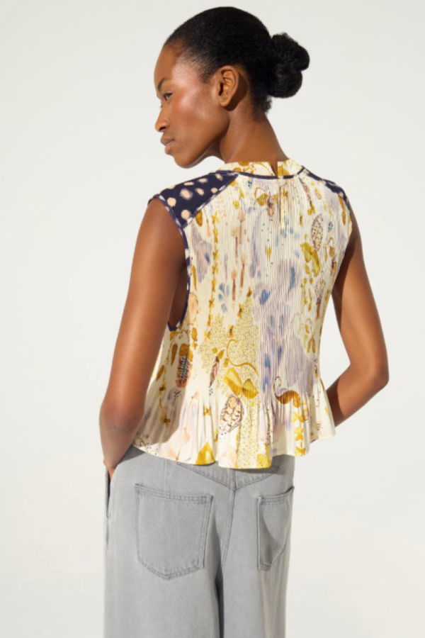 Cotélac Pleated Tank Top