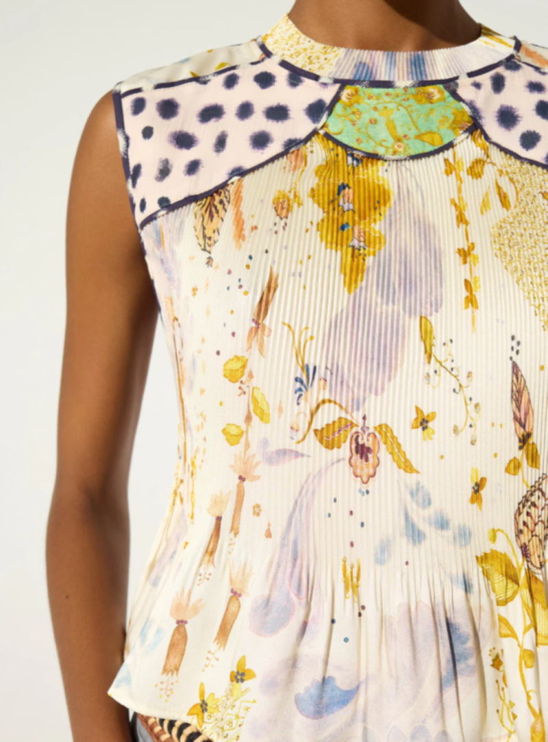 Cotlac Pleated Tank Top