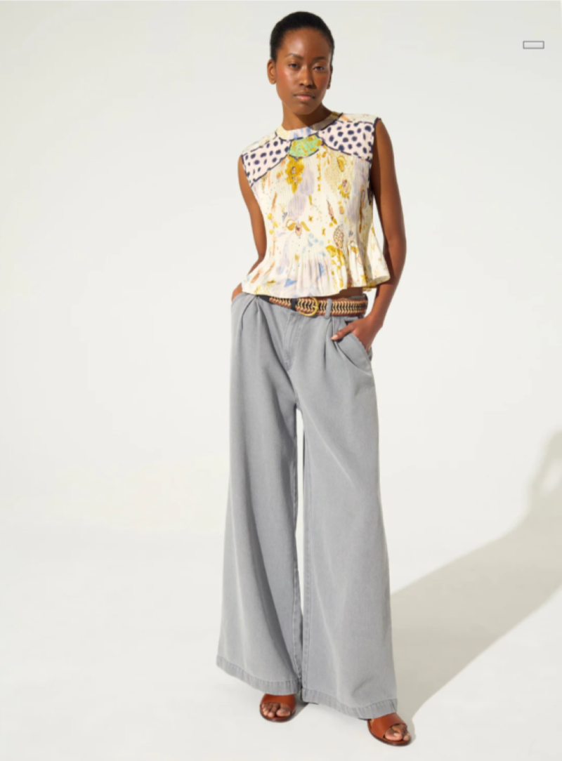 Cotlac Pleated Tank Top