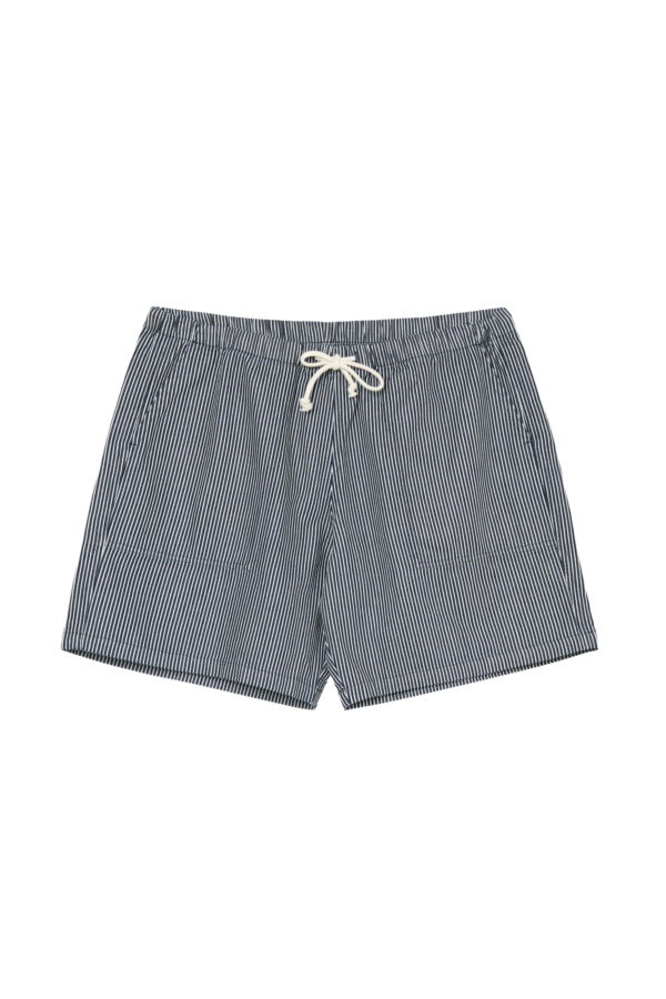 La Paz Formigal Shorts in Dark Navy Cotton Stripes