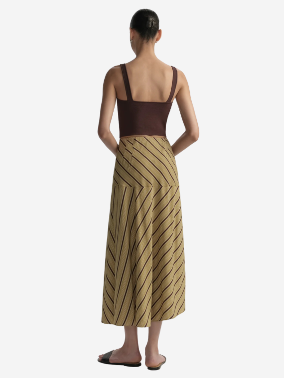 A.L.C. Kara Skirt - Curry/Ganache - Image 4 of 6